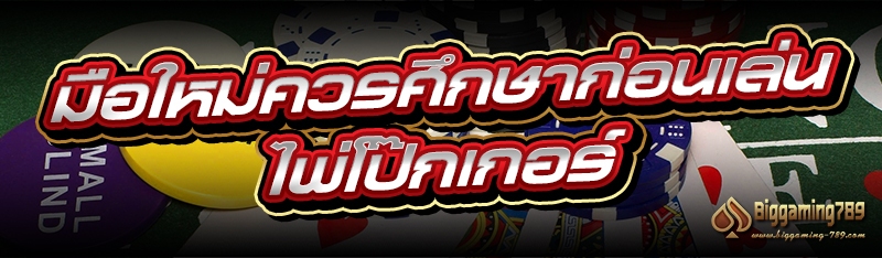 มือใหม่ควรศึกษาก่อนเล่น ไพ่โป๊กเกอร์